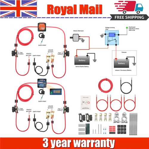Split charge relay kit - split,