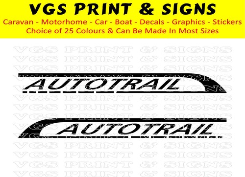 Autotrail motorhome stickers - autotrail,