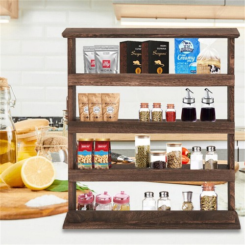 Shelf wooden spice - shelf, jars