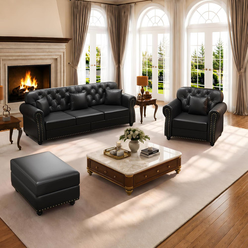 Piece faux leather - faux,
