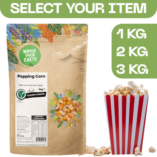 Popping corn kernels 1kg gmo - popping,