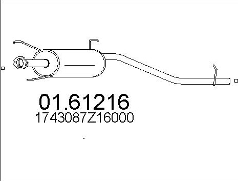 Replacement exhaust rear - ,