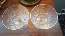 PAIR CAVAN CRYSTAL/CUT GLASS