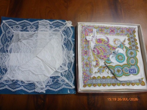 Vintage ladies handkerchiefs - ladies,