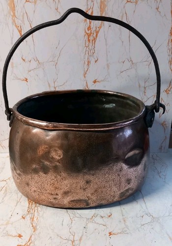 Large georgian copper cauldron - copper,