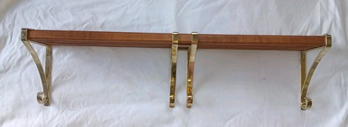 Vintage wood slat wall shelf - vintage,