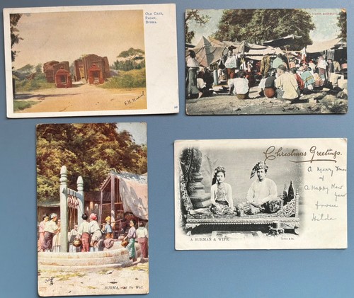 Burma postcards burman - burma, 4