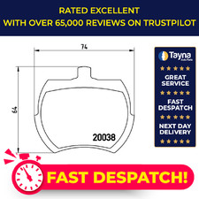 Brake Pads Set fits ROVER MINI-MOKE 1.0 Front 86 to 93 99H Brembo CDU3030EVA New