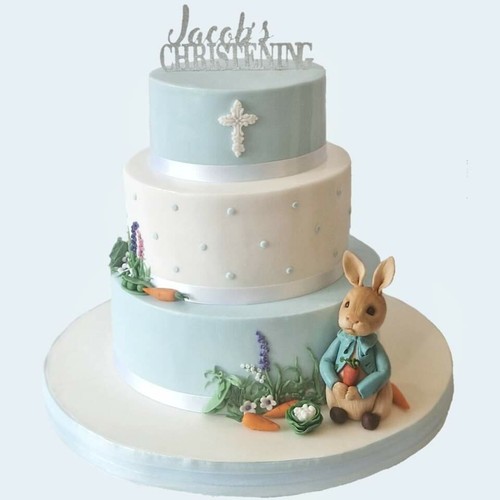 Christening personalised cake - christening,