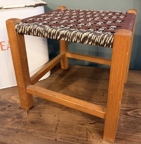 Vintage woven brown rattan - vintage,
