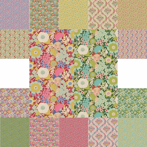 Wallflower fabric range - fabric, by