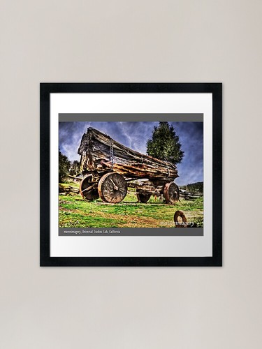Freight wagon framed art - freight, ii