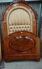VICTORIAN ANTIQUE CURVED BED