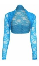 WOMENS LADIES CROPPED LACE