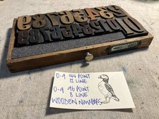 WOODEN POSTER TYPE 12 & 8 LINE