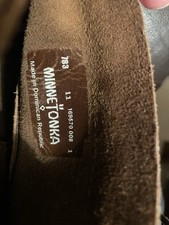 Minnetonka Dark Brown Suede