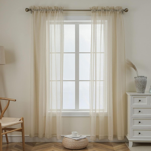 Linen net curtains drop - net,