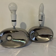 Pair of Silver Chrome  Table