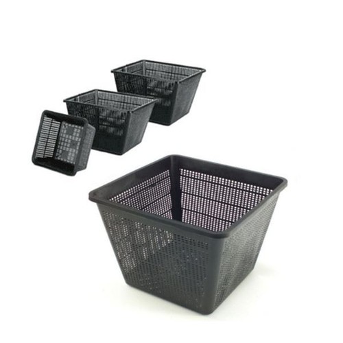 Square pond planting baskets - square,