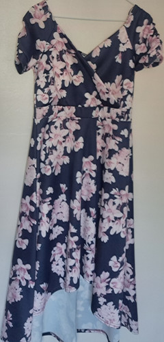 Quiz navy floral low - quiz, hi-low
