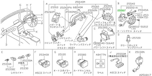 Body combination switch - switch, for