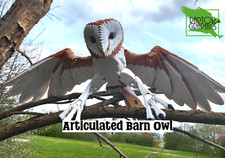 Articulated Barn Owl Model Ornament Display Item – 3D Printed & Fully Poseable