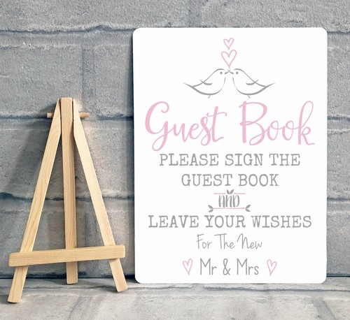 Metal guest book - metal, wishing