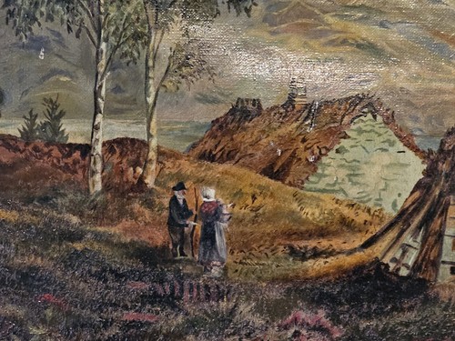 Victorian oil painting - (mp35),