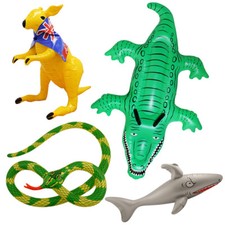 AUSTRALIA INFLATABLES CHOOSE CROCODILE KANGAROO SNAKE SHARK DECORATION PROP