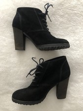 Mango Shoe Boots Suede Leather