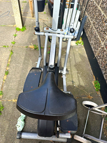 Grey black elliptical cross - grey/black,