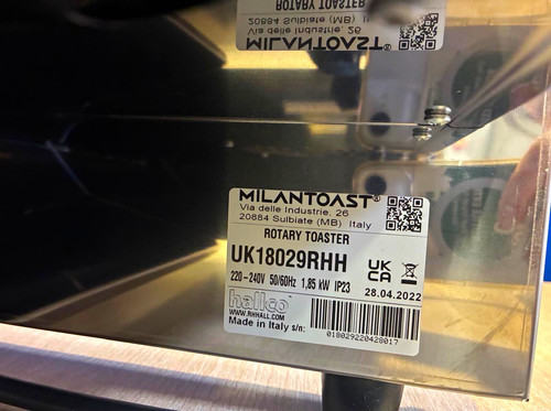 Milantoast uk18029rhh conveyor - uk18029rhh,