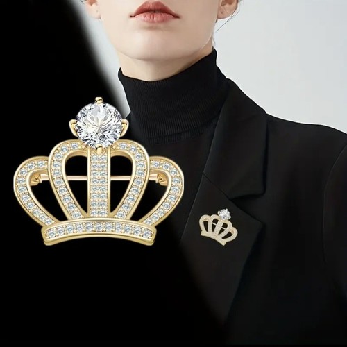 Crown diamonte queen gold - crown, &