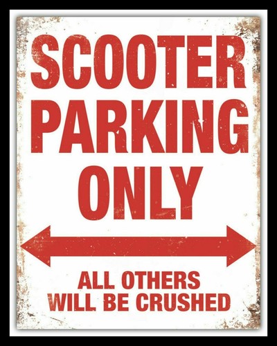 Scooter parking only vespa - scooter,