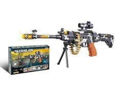 Toy Machine Gun 62cm Copper Top Scope, Stand, Strap, Lights & Realistic Sounds