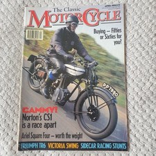 Vintage The Classic Motorcycle Magazine April 1996 Norton's CS1 Triumph Cammy 