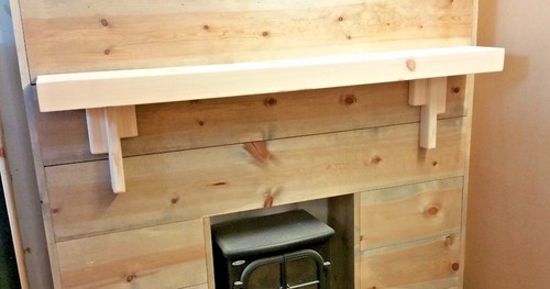 Art deco shelf fireplace - deco,