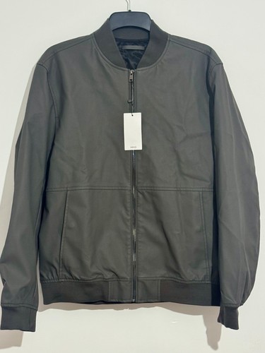 Faux leather bomber jacket - leather,