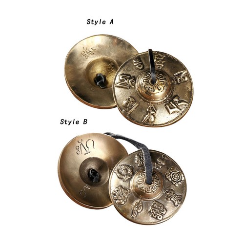 Tibetan tingsha cymbals brass - tingsha,