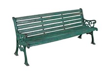 Antique Indian Teak Wood Garden Bench