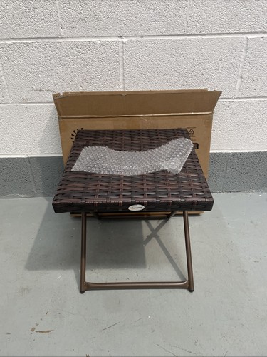 Outsunny folding square rattan - outsunny,