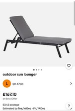 Sun Lounger Rattan Style