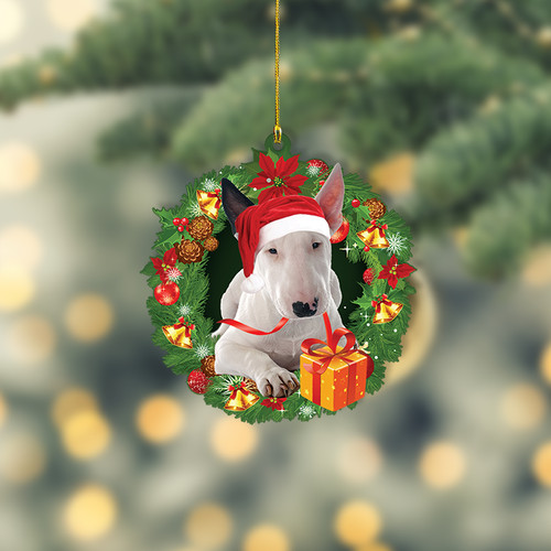 Bull terrier dog - dog, christmas
