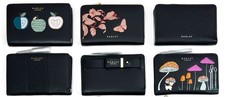 Radley Medium Bifold Purse Wallet Black Leather New