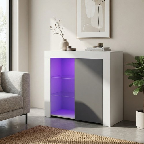 High gloss led sideboard - high,
