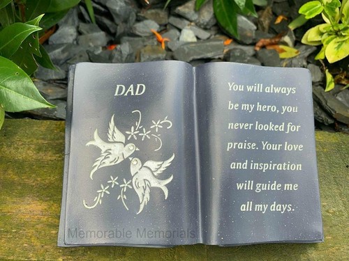 Memorial slate grey dove book - memorial,