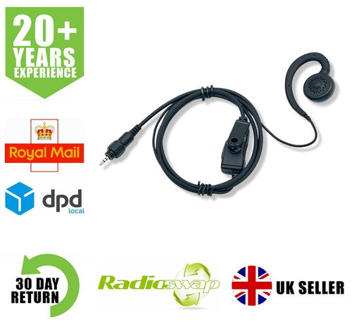 Shape earpiece with mic - g-shape, &