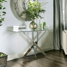Hallway Glass Console Table