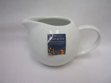 Price And Kensington Simplicity White Porcelain Milk Cream Jug Small Bellied