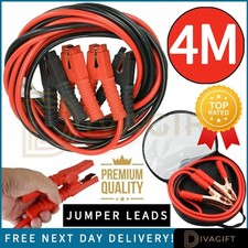 4M HEAVY DUTY JUMP LEADS 1000AMP CAR VAN BATTERY STARTER BOOSTER CABLES JUMPER